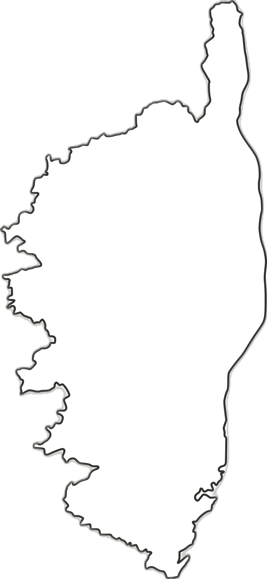 Carte de la Corse